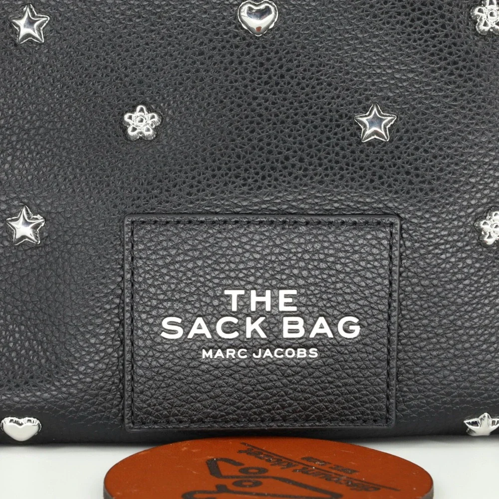 Marc Jacobs The Sack Bag Studded Leather Hobo Removable Zip Pouch NWT $695 - Picture 11 of 16